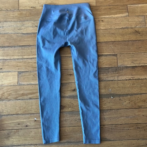 SPIRTUAL GANGSTER m/l seamless ribbed full length legging powder blue - Picture 1 of 4